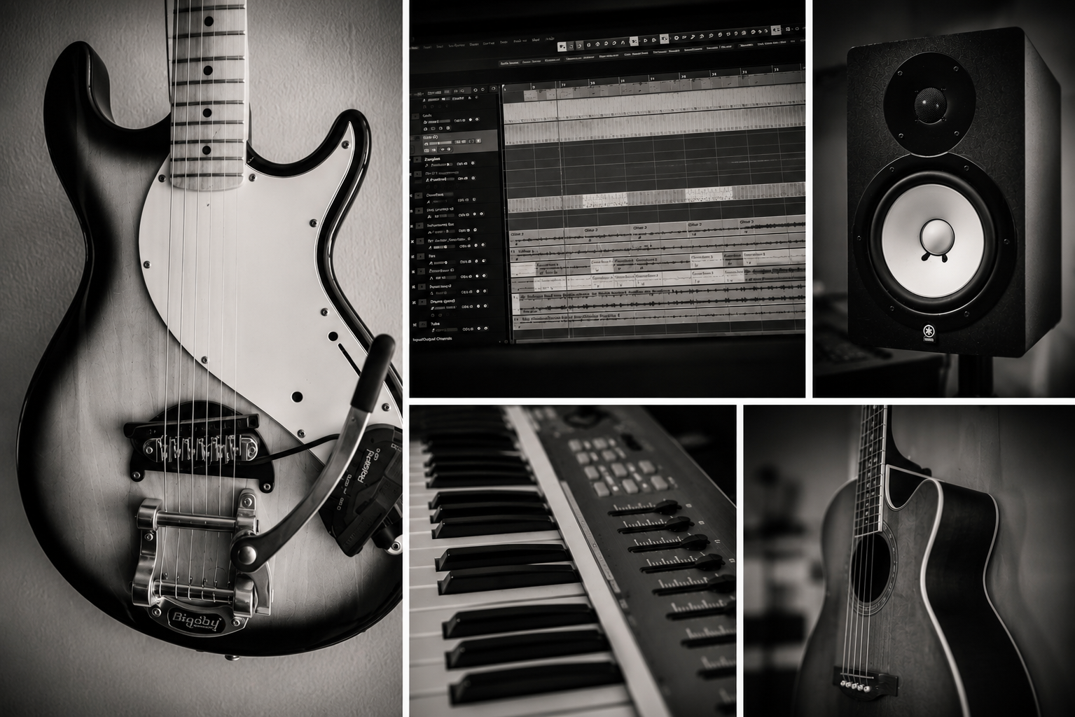 Instrumenten en studio gear